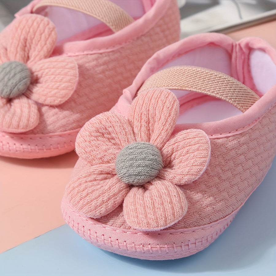1 Paire de Chaussures pour Bébé, Mignon Dessin Animé Tournesol Uni — Monptitlou