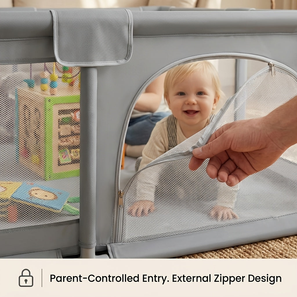 Grand parc de jeu pour bébé - centre d'activités solide et sûr avec — Monptitlou