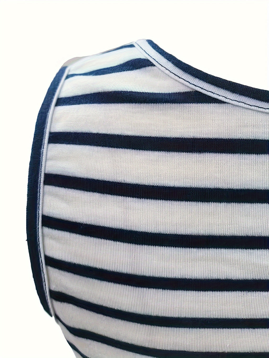 Robe d'allaitement élégante à rayures sans manches pour femmes