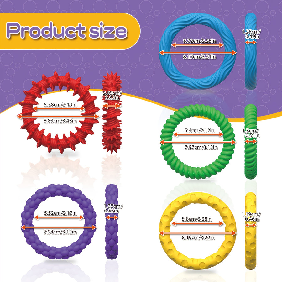 Bracelets sensoriels en silicone pour enfants et adultes — Monptitlou