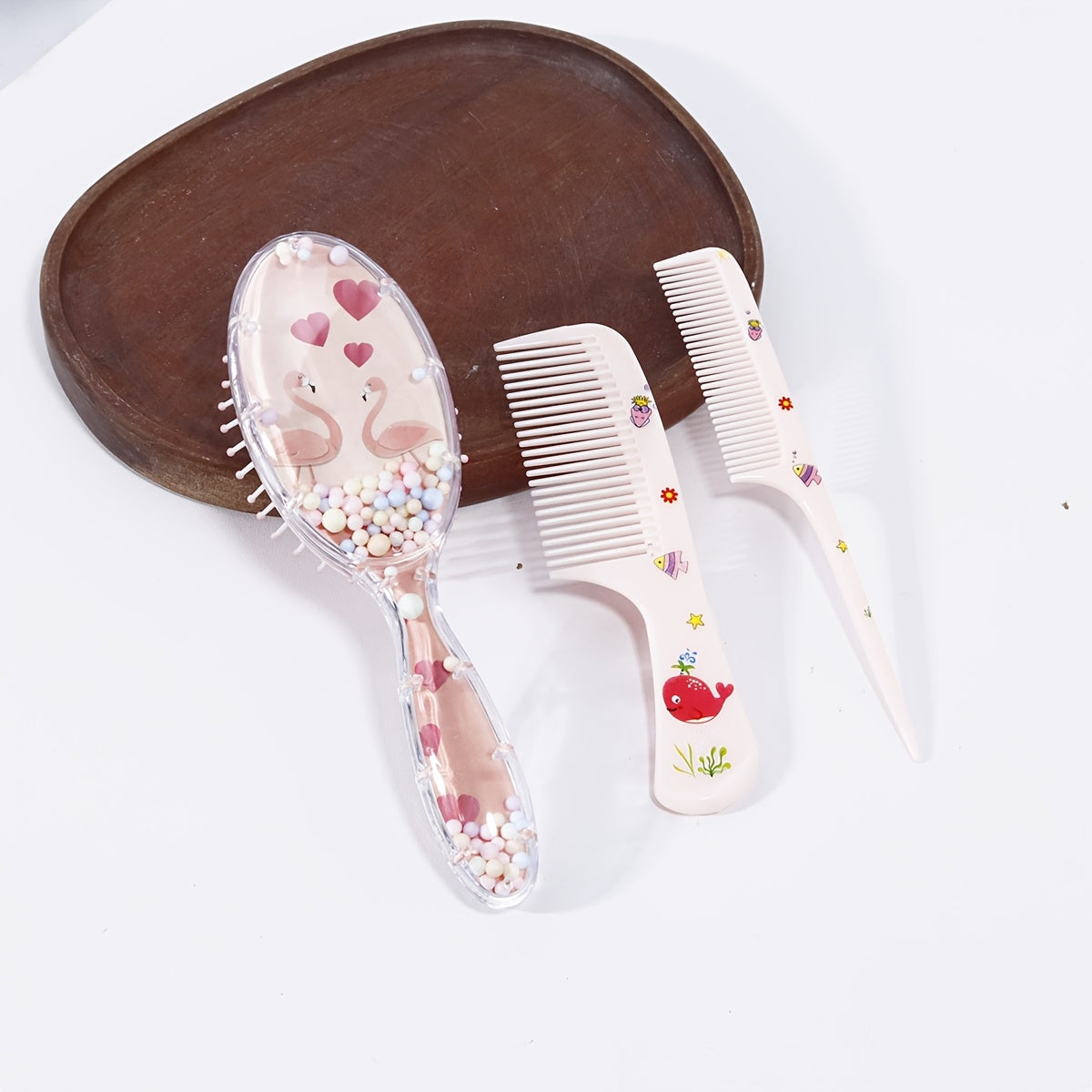 Peignes à cheveux animaux en plastique ABS résistant avec brosse et — Monptitlou Image