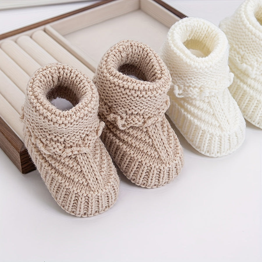 1 paire de chaussettes bébé en tricot 0-12 mois — Monptitlou