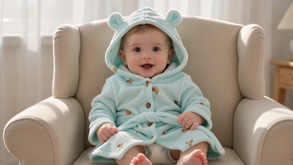 Nouveau Peignoir à Capuche en Flanelle pour Enfants Automne-Hiver — Monptitlou