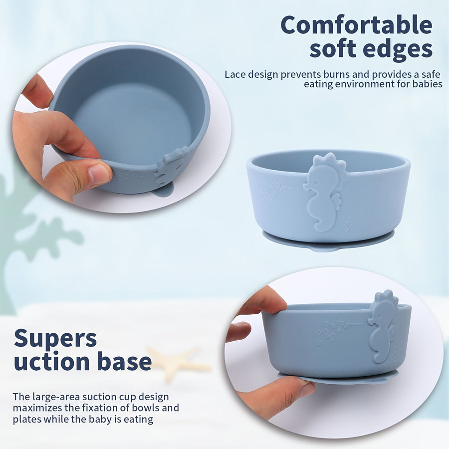 Bols bébé en silicone alimentaire — Monptitlou