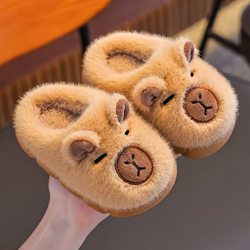 Chaussures d'hiver en peluche Capybara pour garçons et filles, bébés — Monptitlou