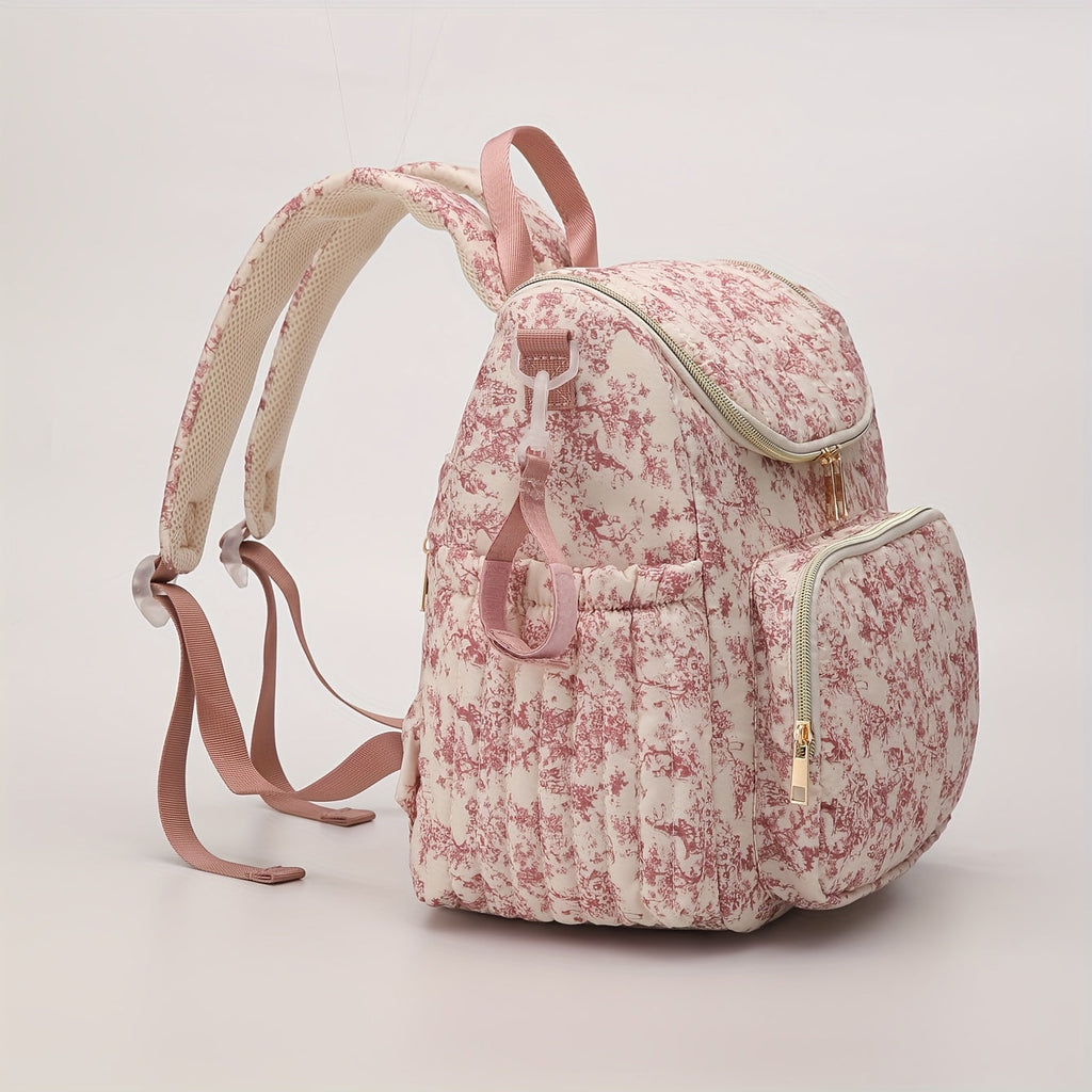 Sac à couches convertible vintage avec motif de dessin — Monptitlou