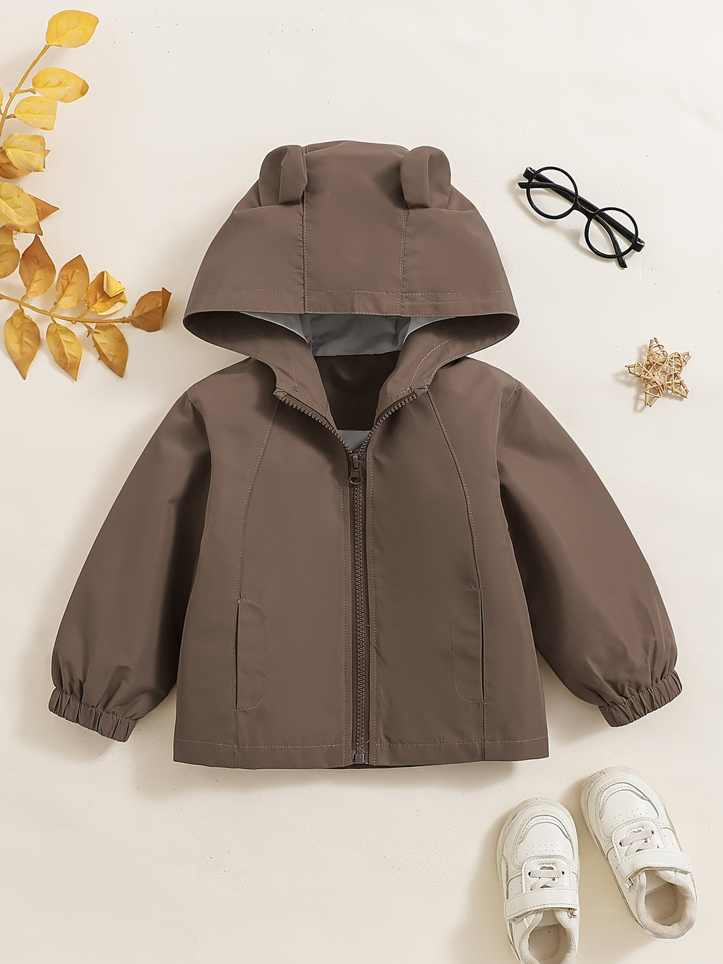 [Manteau trench garçon] Manteau trench à capuche style petites