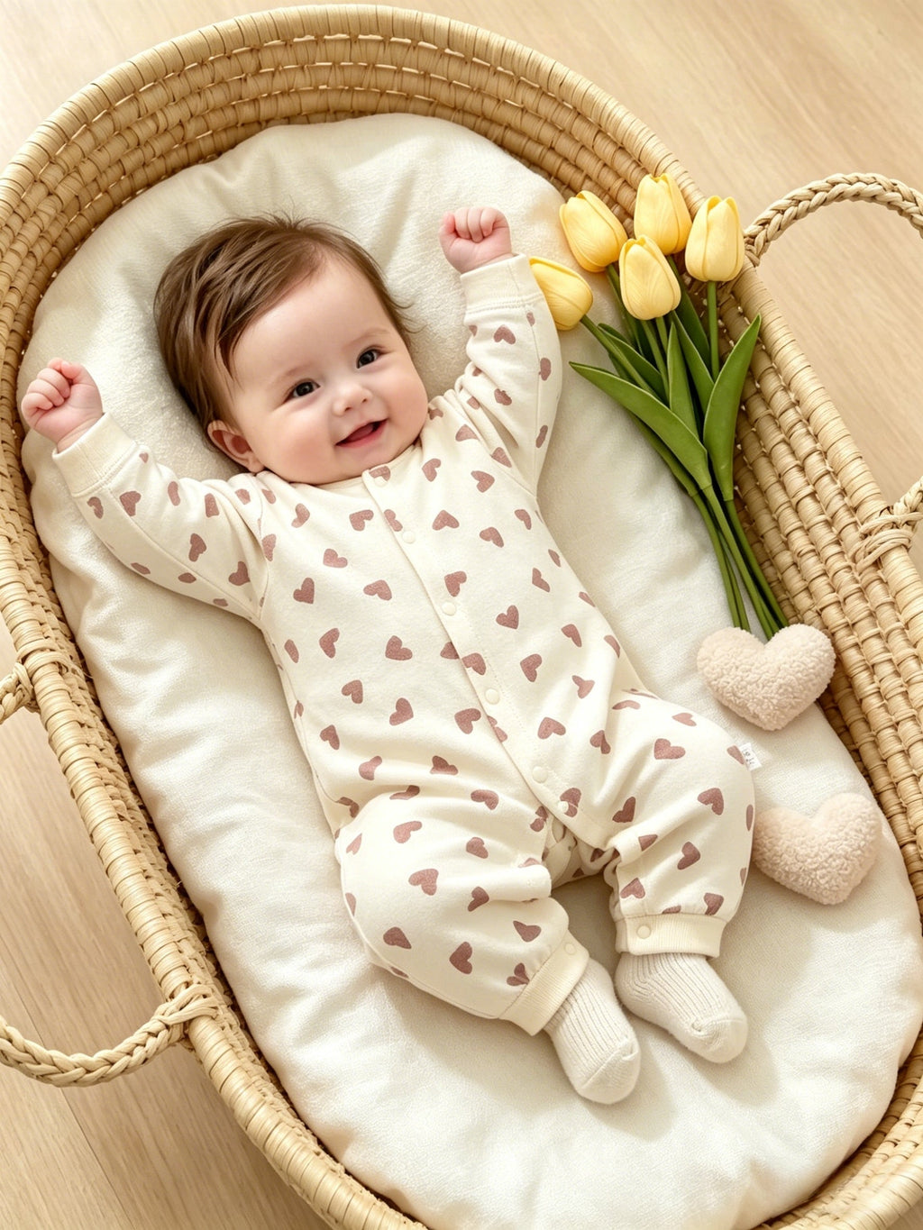 Combinaison manches longues pour bébé nouveau-né — Monptitlou