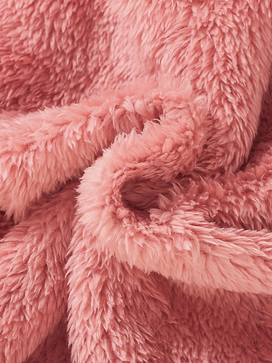 Combinaison pieds longs manches longues rose pour bébé fille — Monptitlou