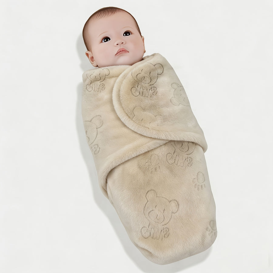 Couverture pour bébé double épaisseur en velours cristal ultra-doux — Monptitlou