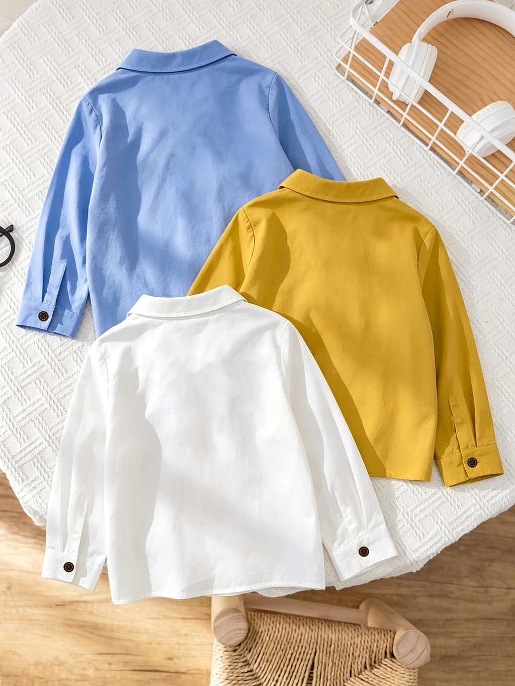 Chemises à col décontractées street style couleurs dopamine pour — Monptitlou