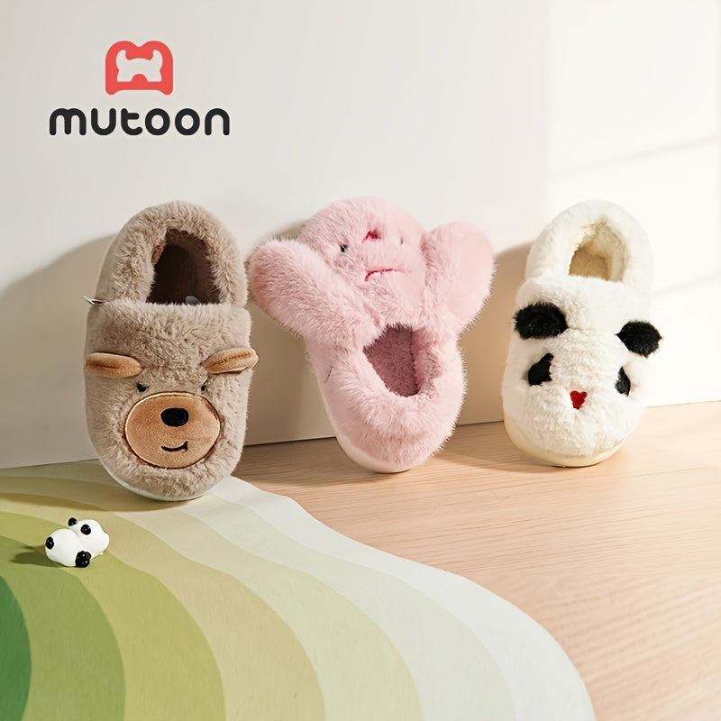 Chaussons en peluche dessin animé pour filles Mutoon