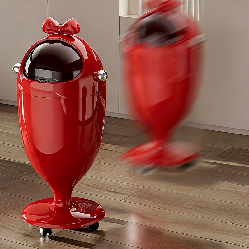 Poubelle créative en forme de verre à vin avec couvercle — Monptitlou