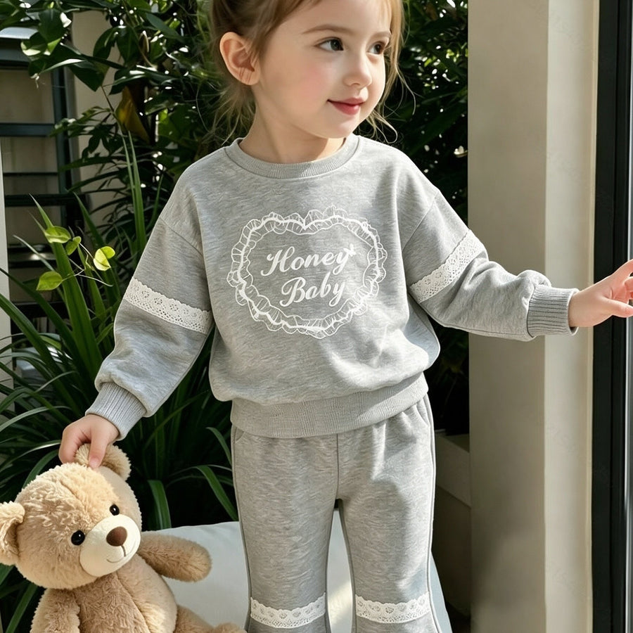 Ensemble deux pièces décontracté printemps-automne style coréen pour — Monptitlou