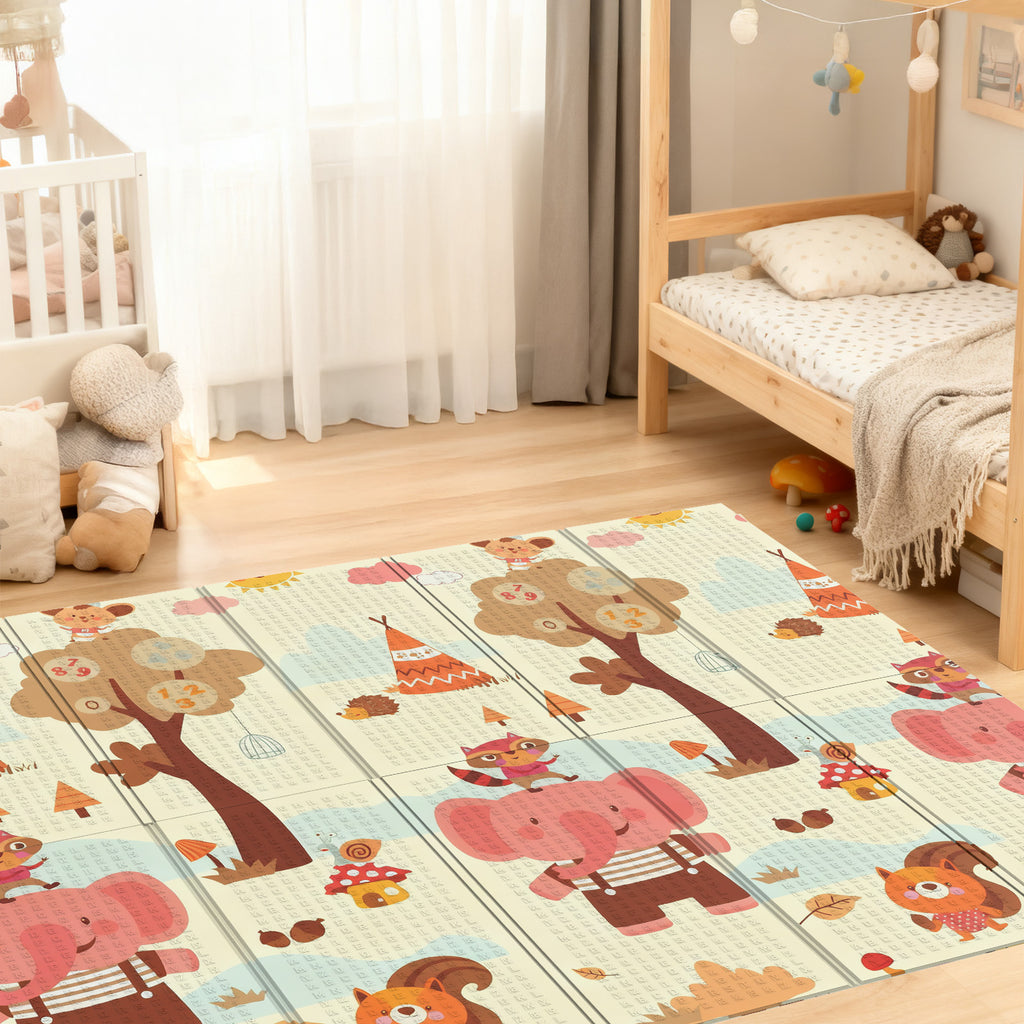 Tapis de jeu pour bébé - Tapis de jeu pliable pour bébé — Monptitlou