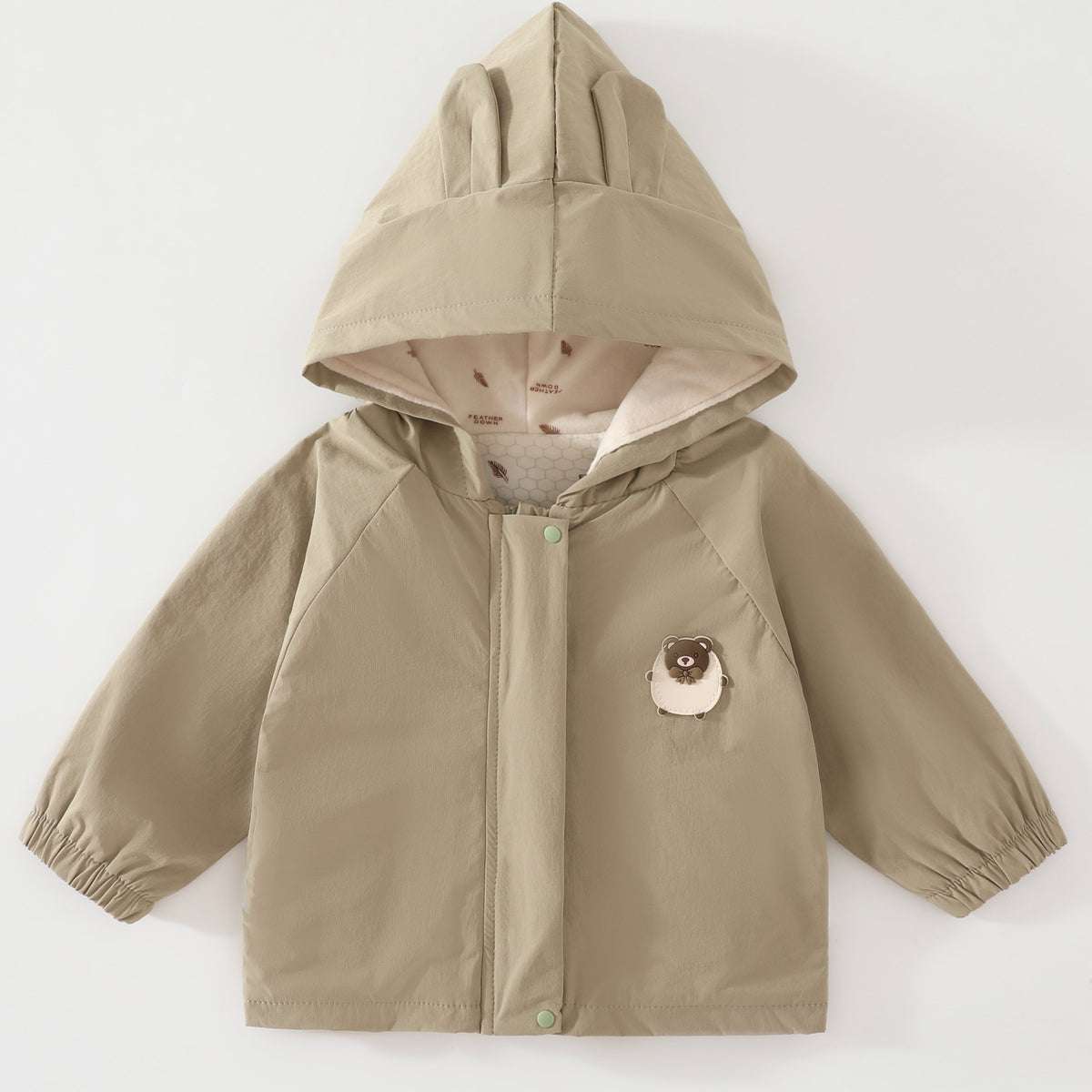 Adorable Veste à Capuche Multicolore pour Bébé, Style Facile — Monptitlou Image
