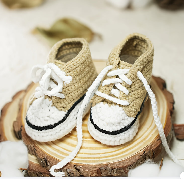 Chaussures Adorables pour Enfants Tricotées à la Main — Monptitlou