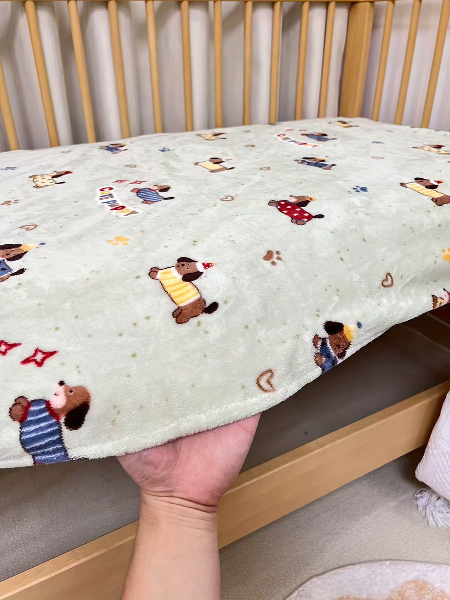 Drap-housse en peluche pour bébé, couvre-matelas épais — Monptitlou
