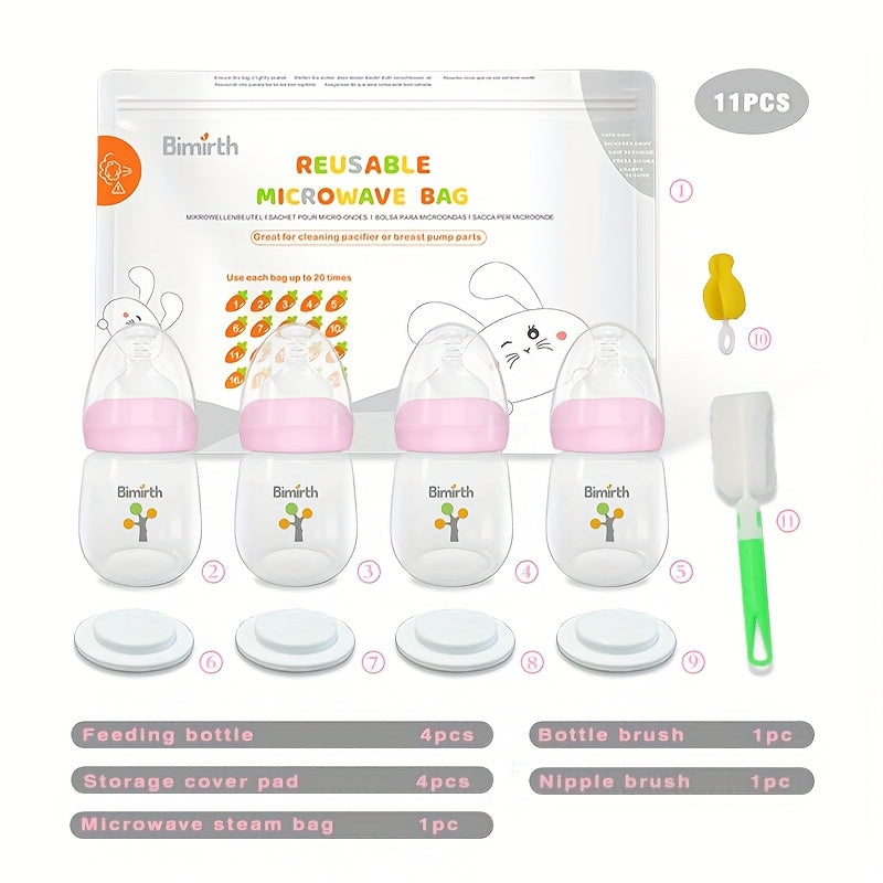 Bouteilles roses avec fonctions multiples pour l'alimentation — Monptitlou