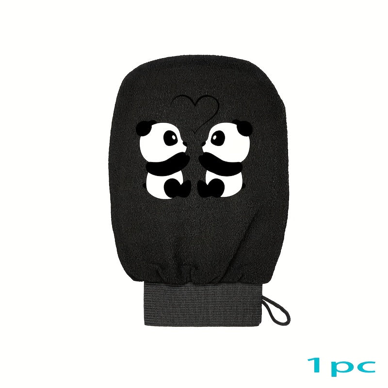 Serviette de bain Mignonne avec imprimé Panda, Gant de bain exfoliant — Monptitlou Image