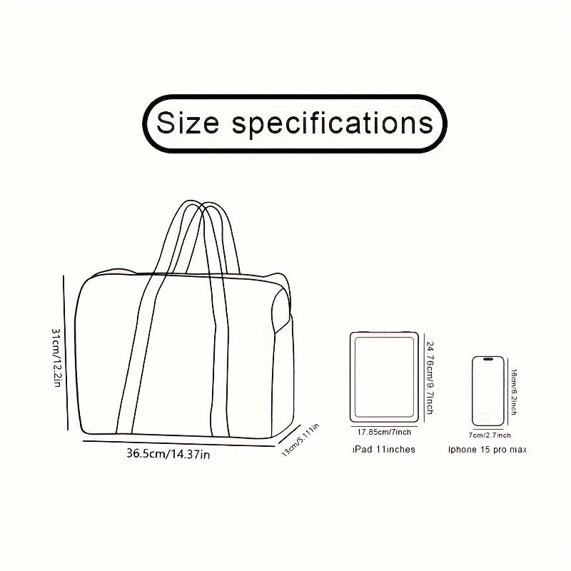 Un grand sac de voyage de grande capacité avec un motif de poney — Monptitlou