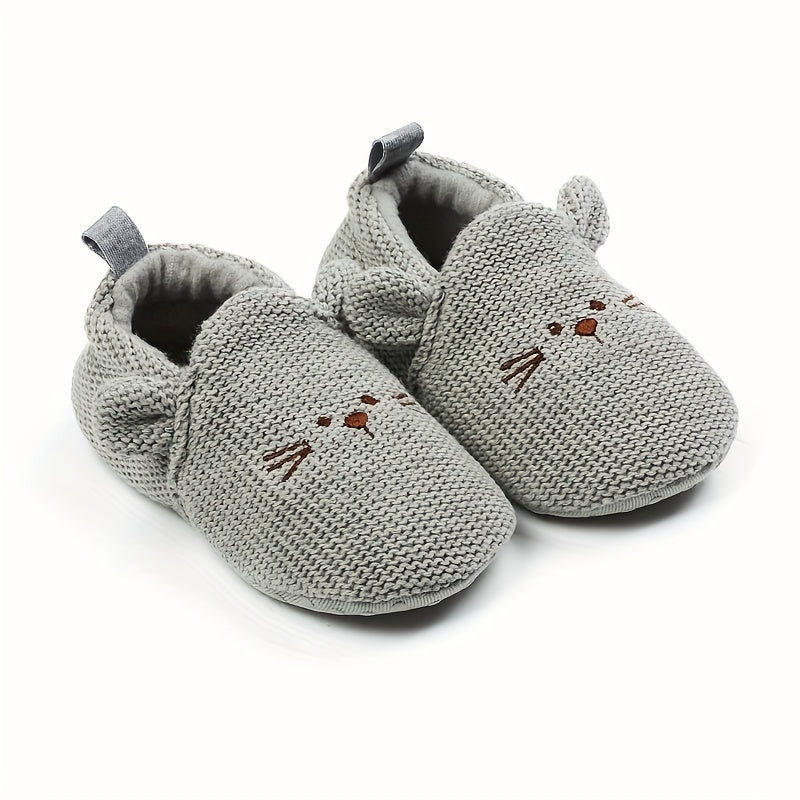 Chaussures premières marches pour bébé garçon et fille, motif dessin animé, semelle souple légère antidérapante, respira