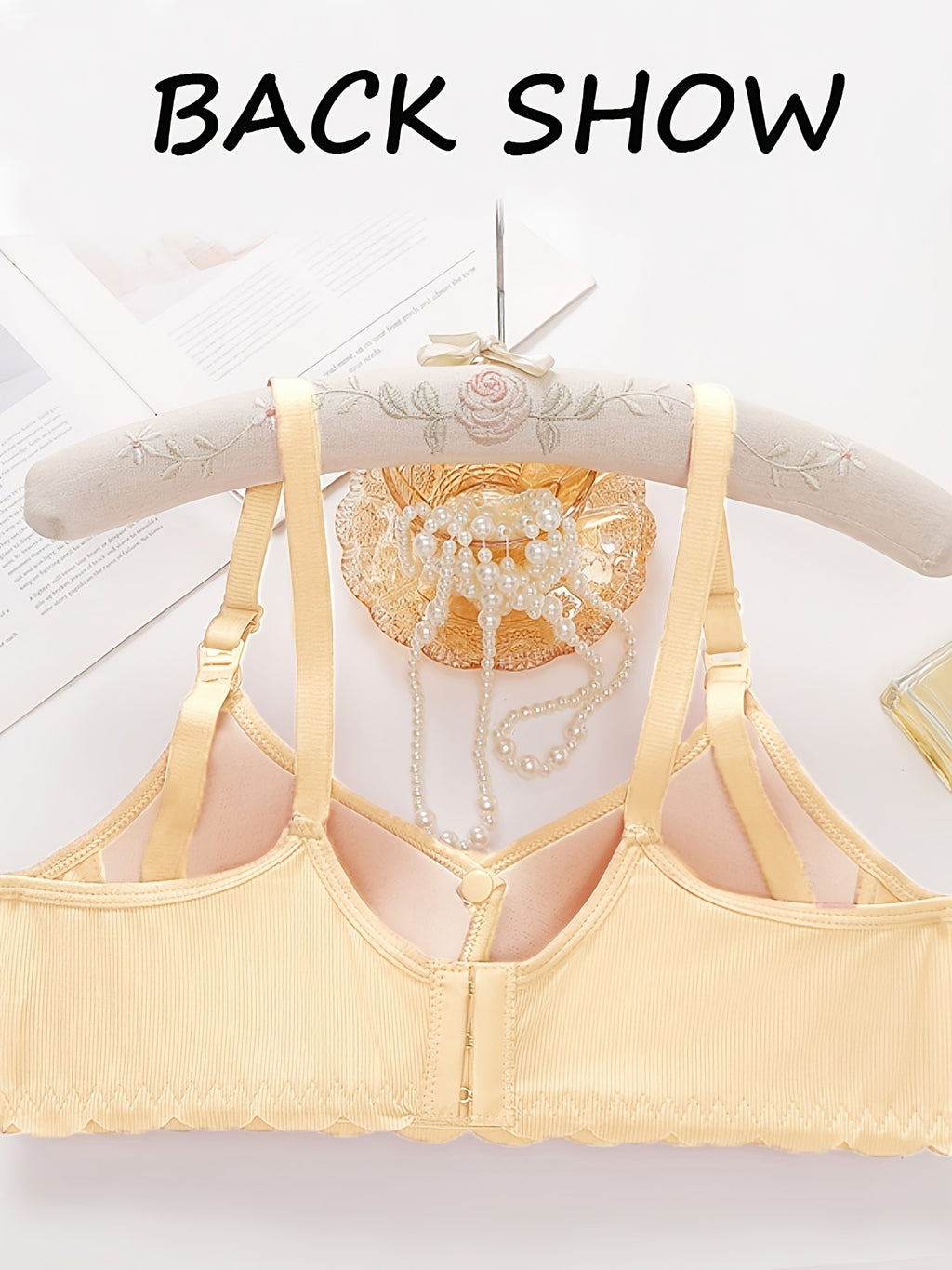 Soutien-gorge de maternité et d'allaitement élégant, couleur unie