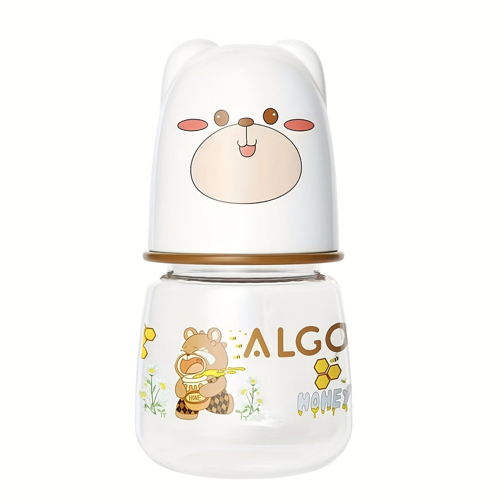 Biberon large bouche 60 ml, matériau alimentaire, tétine souple — Monptitlou