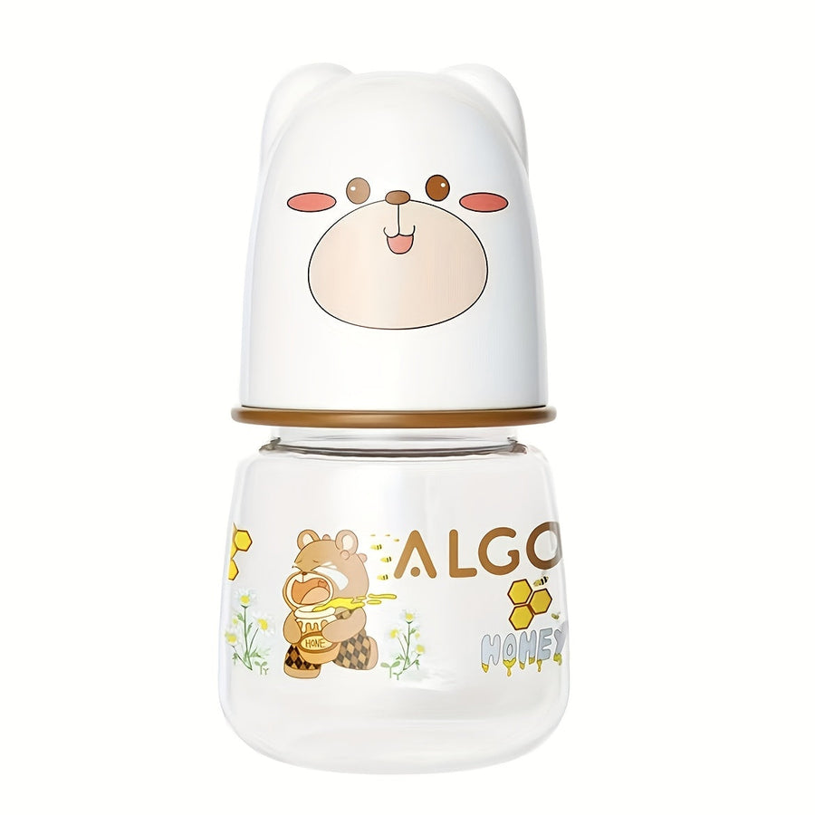 Biberon large bouche 60 ml, matériau alimentaire, tétine souple — Monptitlou