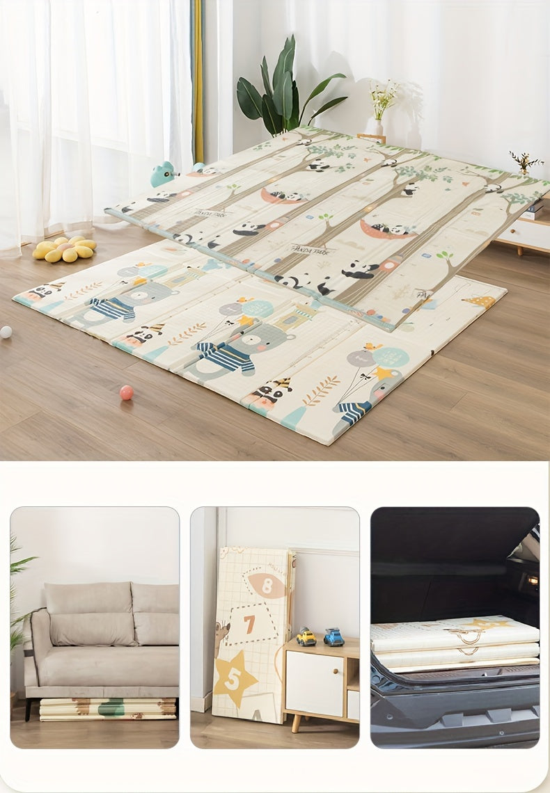 Matelas de Jeu pour Bébé Épais et Pliable en Mousse Non Toxique Inodore — Monptitlou