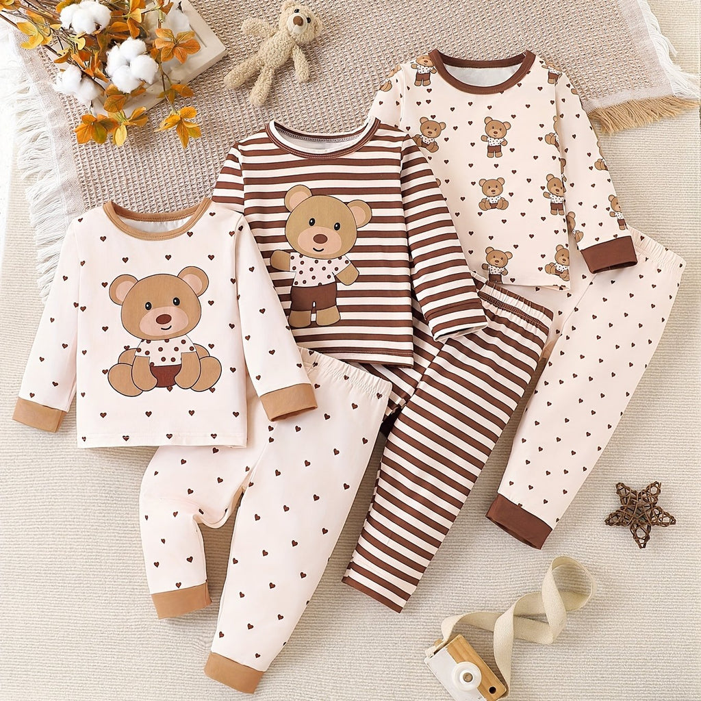 [Pyjama doux toutes saisons] Ensemble de pyjama pour garçons 3-Pack — Monptitlou