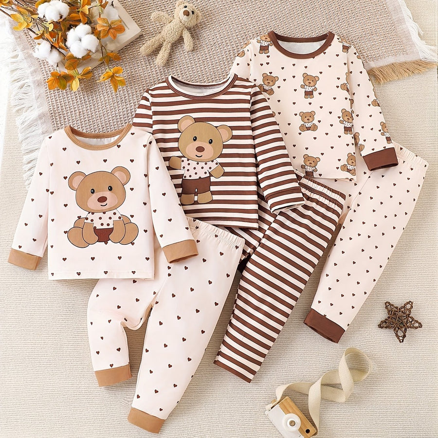[Pyjama doux toutes saisons] Ensemble de pyjama pour garçons 3-Pack — Monptitlou