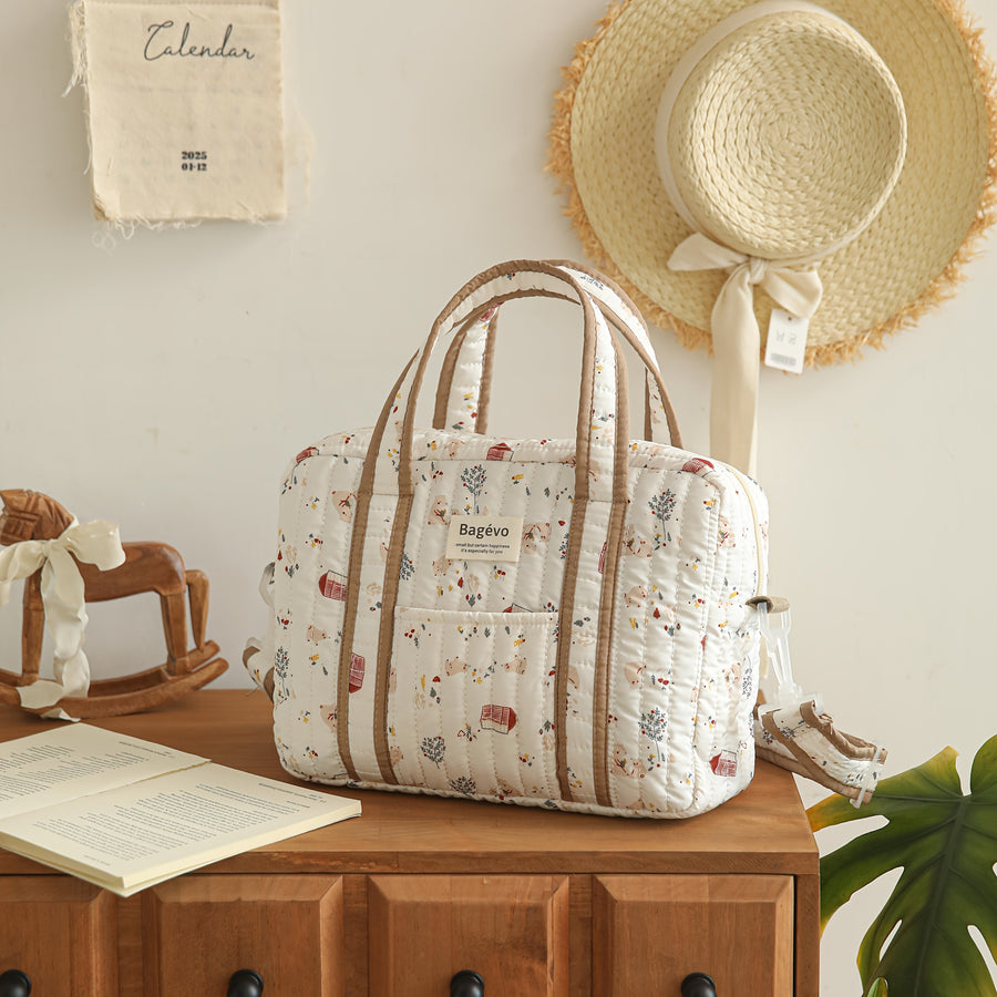 Sac Maman Matelassé Grande Capacité — Monptitlou