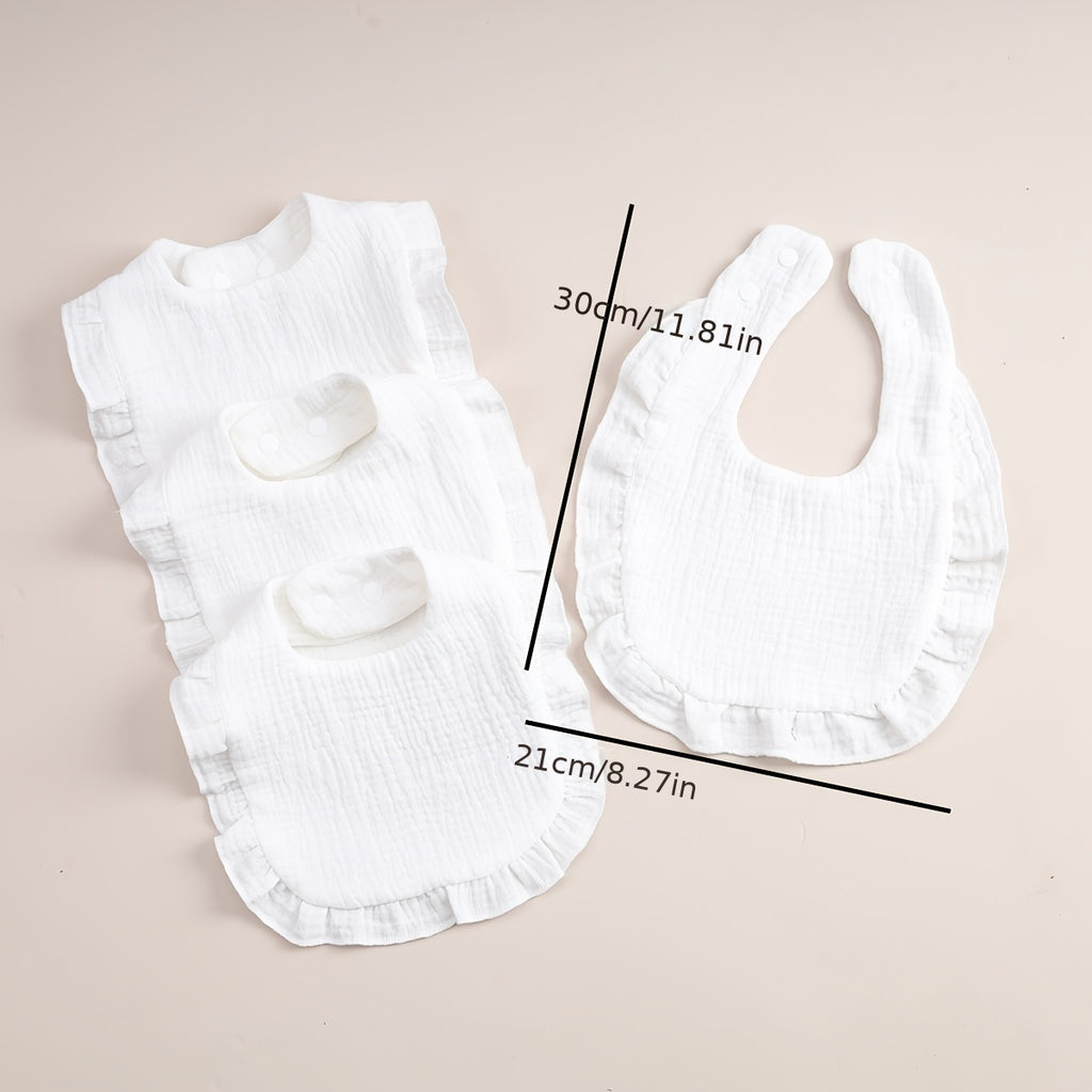 Bavoirs à volants pour bébé, bavoirs pour nouveau-nés — Monptitlou