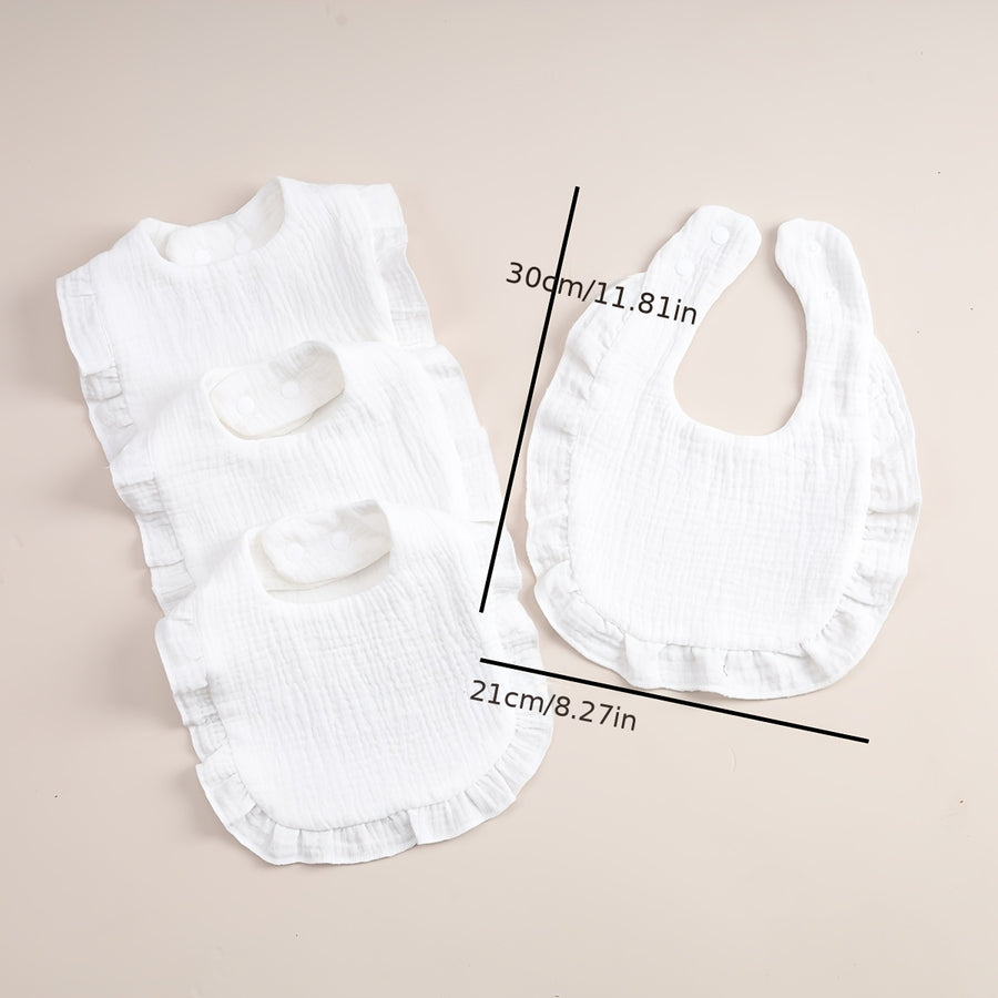 Bavoirs à volants pour bébé, bavoirs pour nouveau-nés — Monptitlou