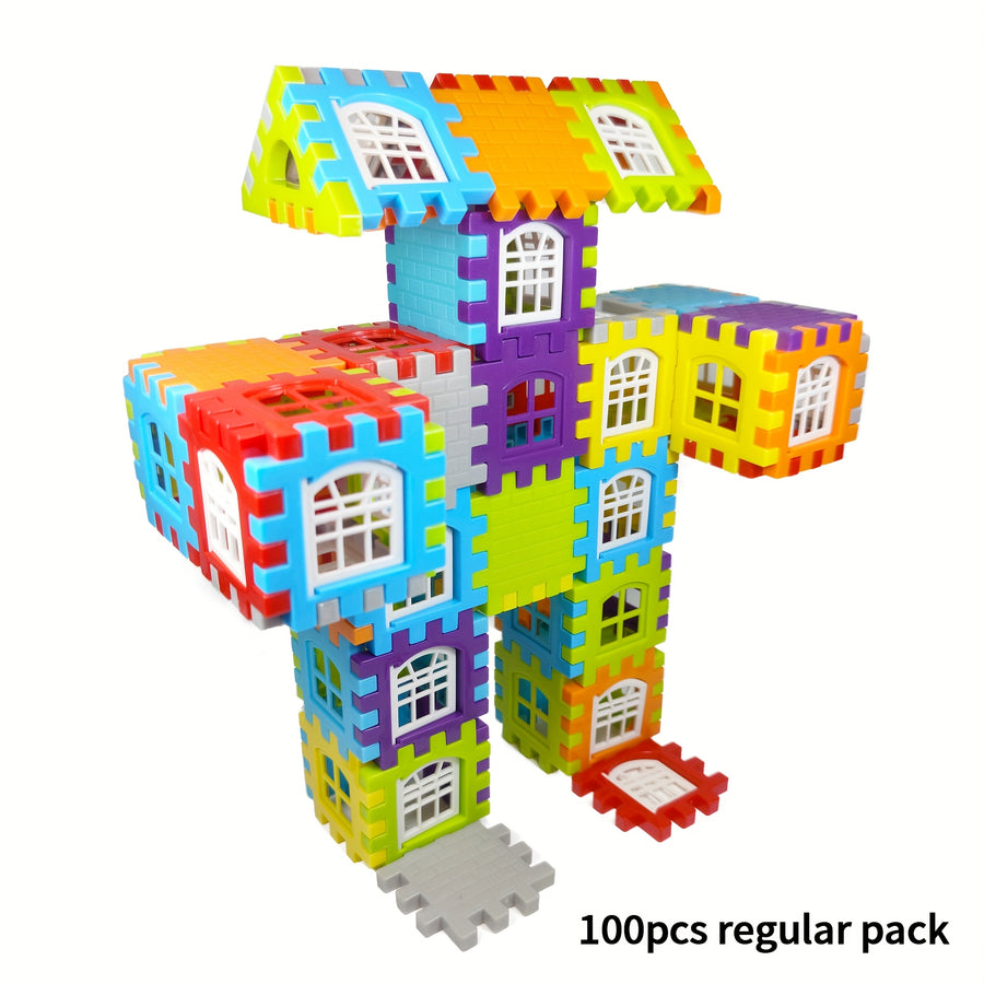 /70/100/125 pièces jeu de puzzles en plastique portable à, photo 13