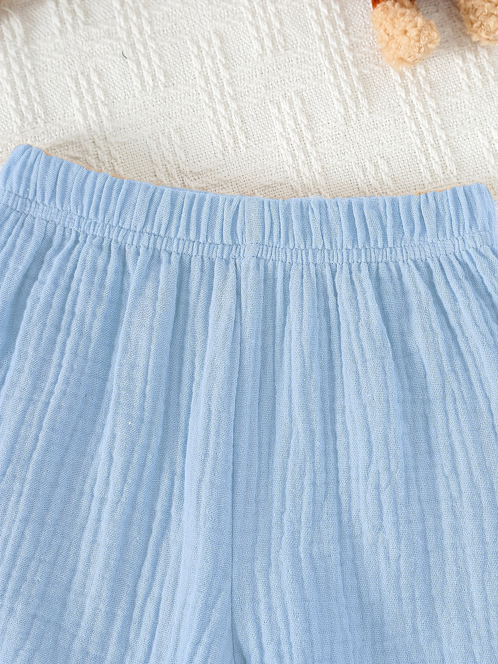Ensemble 2 pièces pour garçon 0-3 ans : chemise à col droit manches