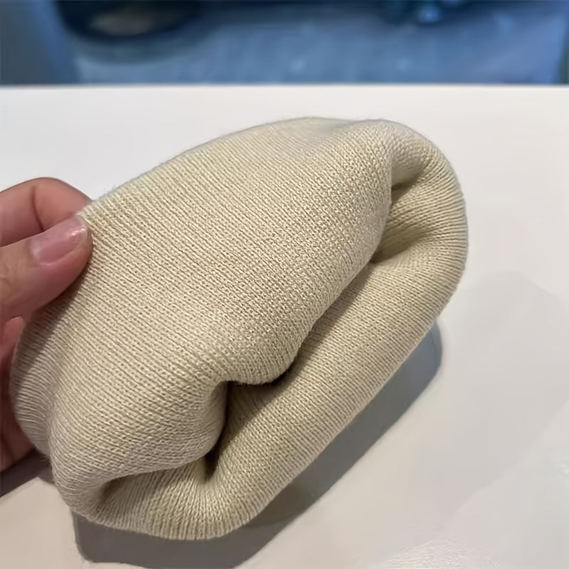 Bonnet en Coton Tricoté pour Tout-Petits avec Design Oreilles d'Ours — Monptitlou