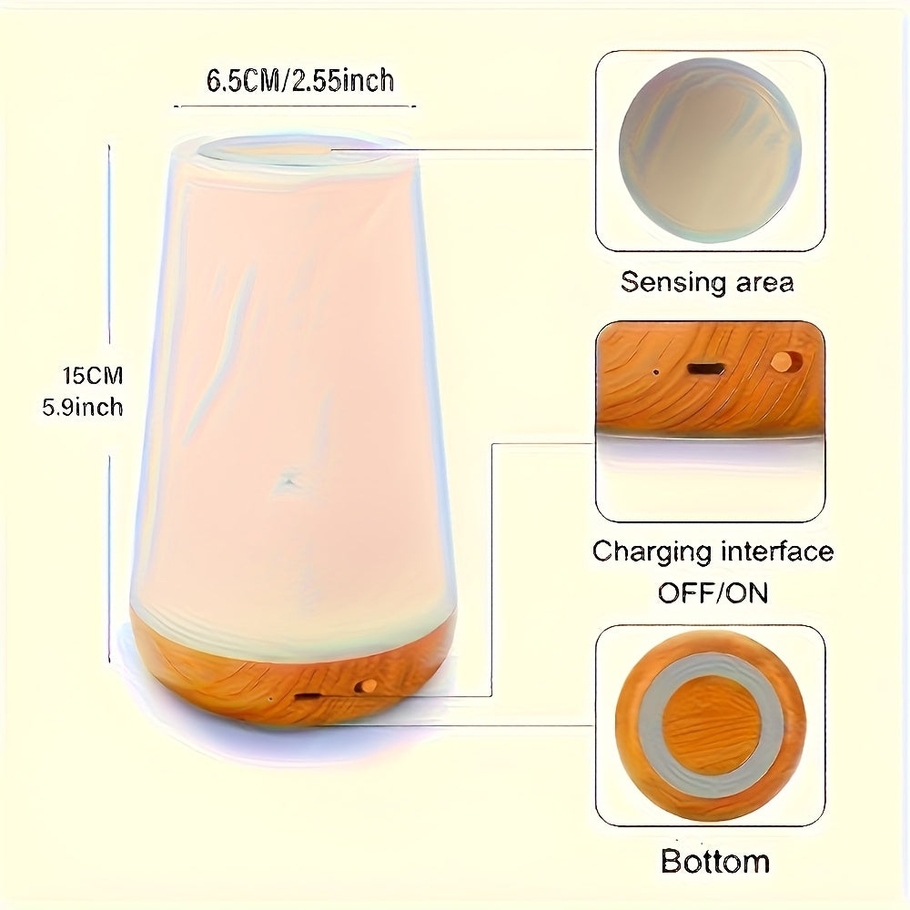 Veilleuse à commande tactile, Lampe LED tactile réglable pour chambres — Monptitlou