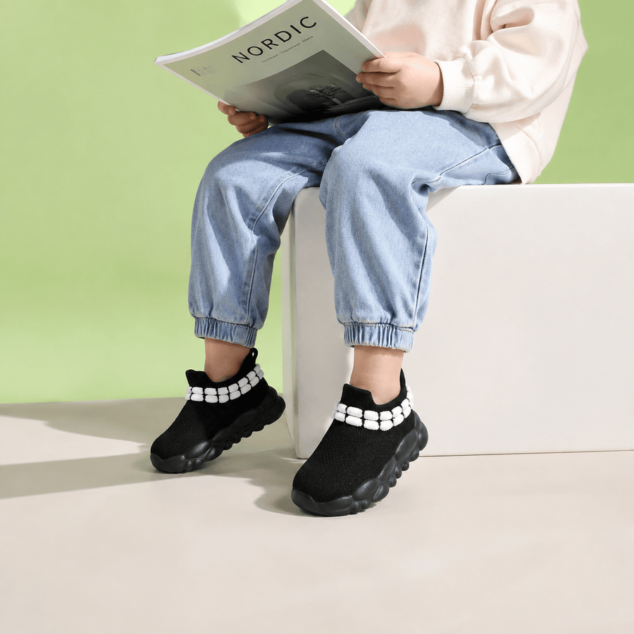 Baskets tricotées pour tout-petits garçons et filles — Monptitlou