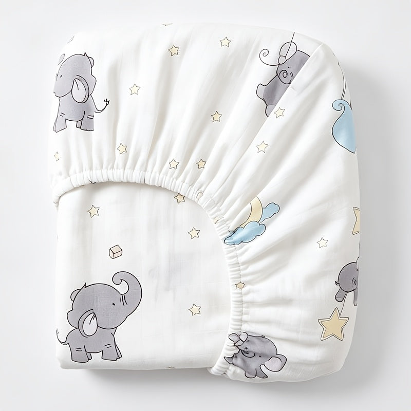 Bébé Pure Respirant Doux Absorption d'Humidité Imprimé Dessin Animé Lit — Monptitlou