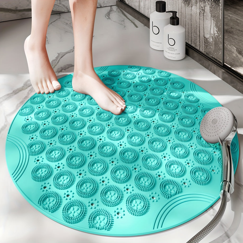 Tapis de bain de douche antidérapant, cercle, tapis de baignoire — Monptitlou