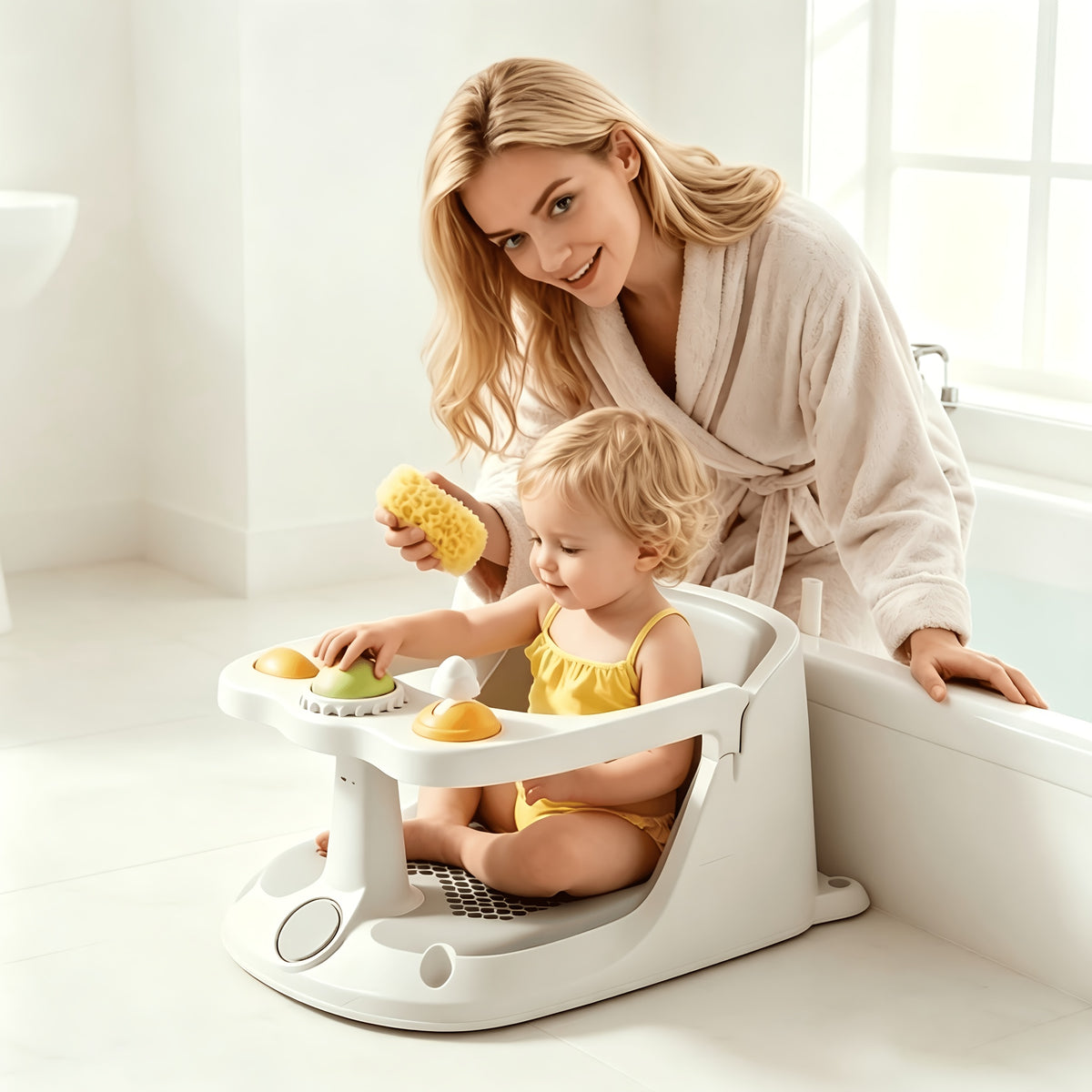 Support de bain pour baignoire, pliable — Monptitlou Image