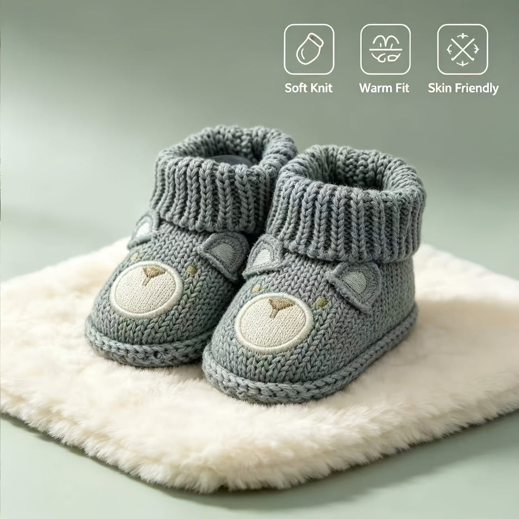 1 Paire de Chaussures de Bébé Tricotées à la Main — Monptitlou