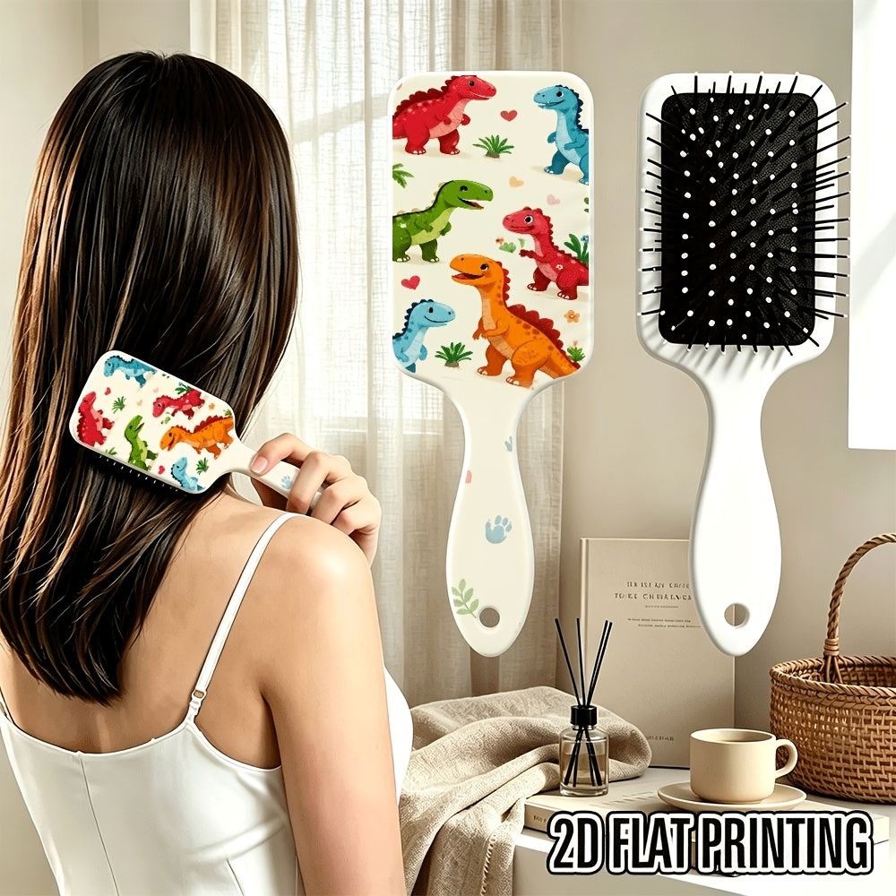 1 brosse à cheveux plate imprimée 2D avec des illustrations de — Monptitlou