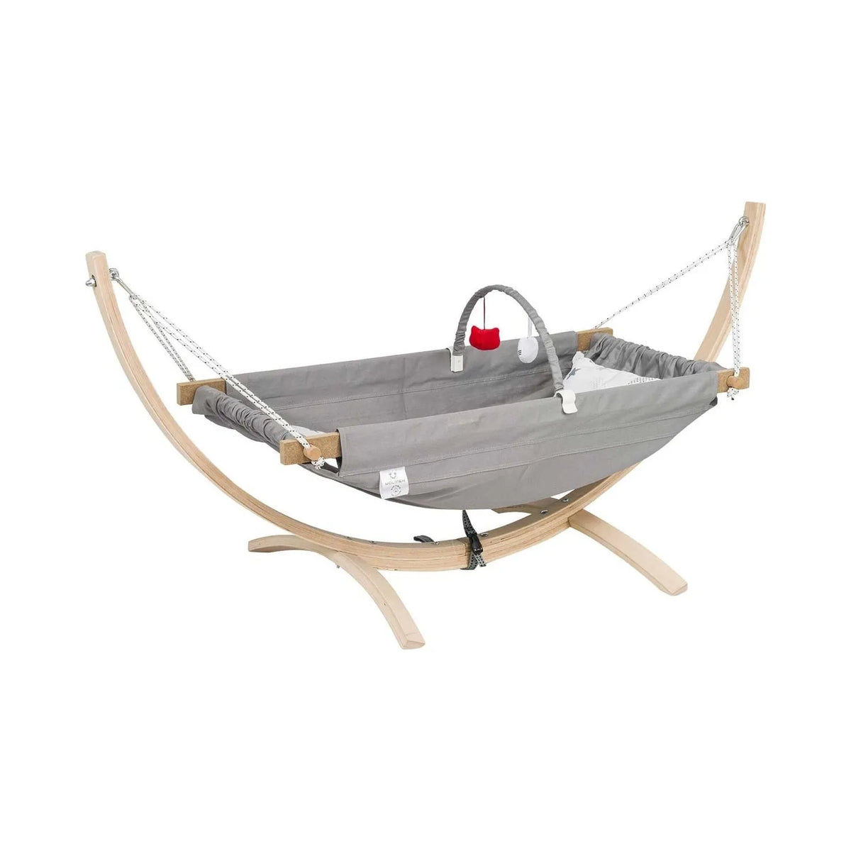 Hamac en bois de hêtre naturel pour bébé — Monptitlou Image