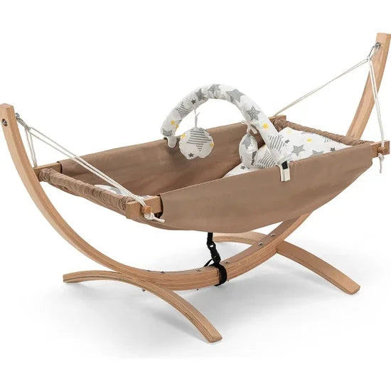Hamac en bois de hêtre naturel pour bébé — Monptitlou