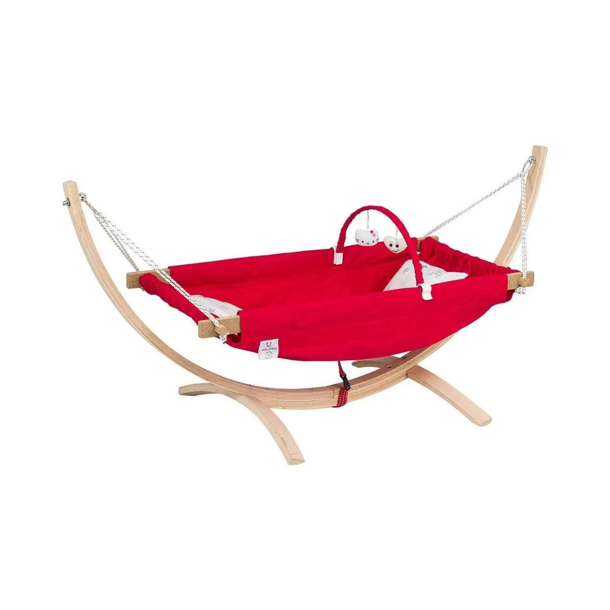 Hamac en bois de hêtre naturel pour bébé — Monptitlou Image