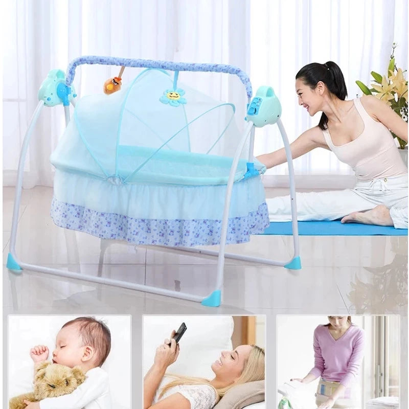 Lit balançoire automatique pour bébé de 0 à 36 mois — Monptitlou