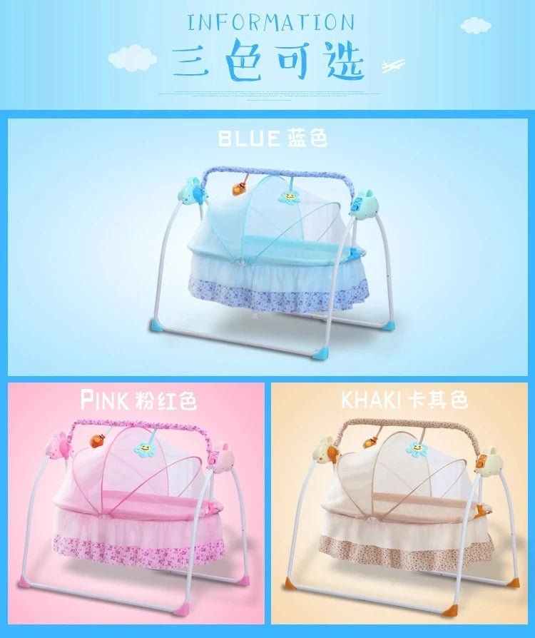 Lit balançoire automatique pour bébé de 0 à 36 mois — Monptitlou
